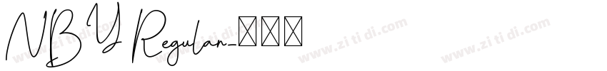 NBY Regular字体转换